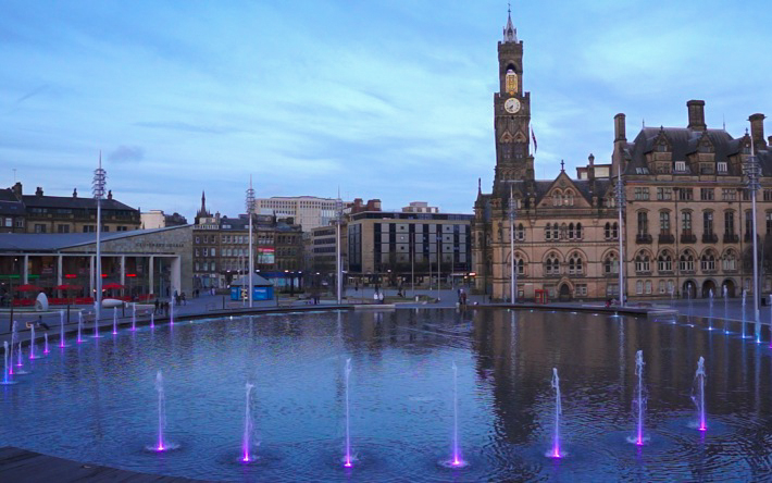Mirror Pool interactive fountains