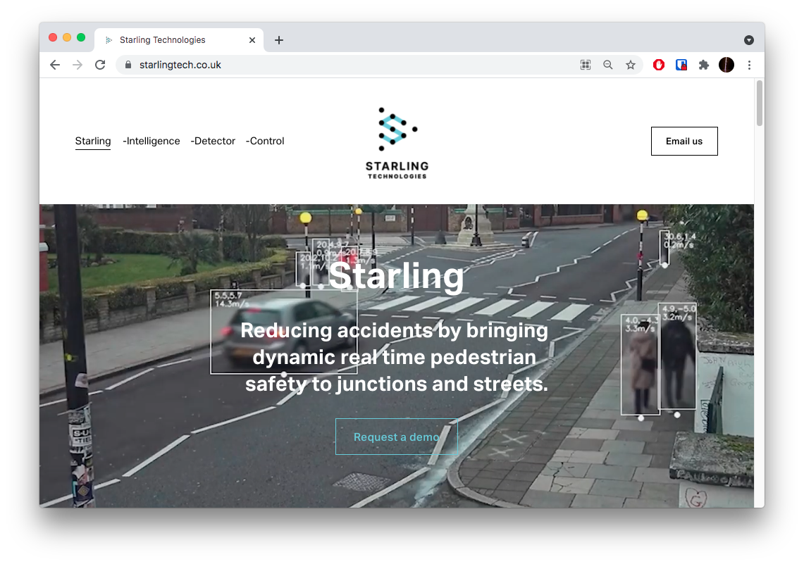 Starling website, 2021
