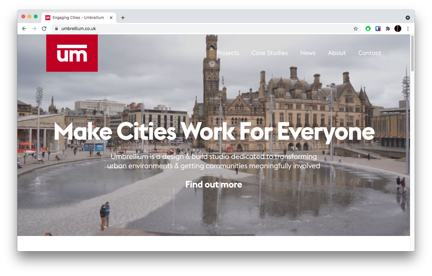 Umbrellium website, 2021